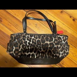 Leopard coach purse